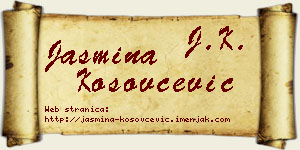 Jasmina Kosovčević vizit kartica